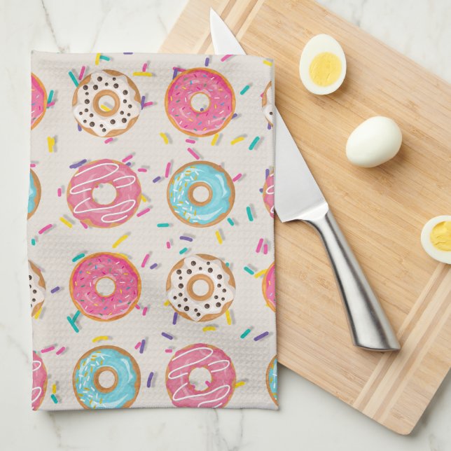 Paño De Cocina Donuts con rociadores (Doblado Cuarto)