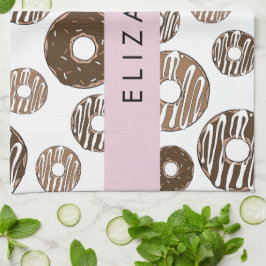 Paño De Cocina Donuts de chocolate, donuts de caramelo, gritos, t
