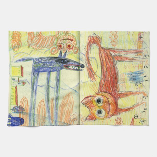 Paño De Cocina doodle (Horizontal)