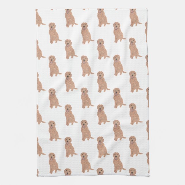 Paño De Cocina Doodle (Apricot Red Golden) (Vertical)