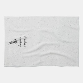 Paño De Cocina Doodle Daisy y la cita de Terrazzo