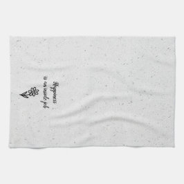 Paño De Cocina Doodle Daisy y la cita de Terrazzo