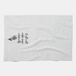 Paño De Cocina Doodle Daisy y la cita de Terrazzo