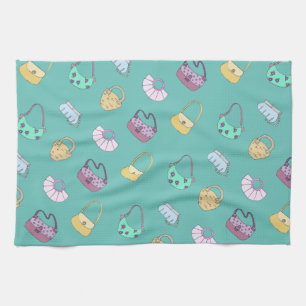 Paño De Cocina Doodle de los amantes del bolso