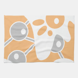 Paño De Cocina Doodle moderno gris gris 1