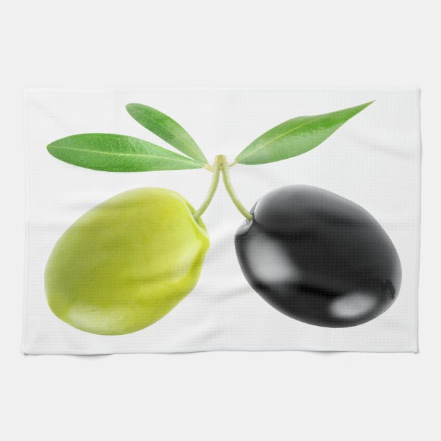Paño De Cocina Dos aceitunas (Horizontal)