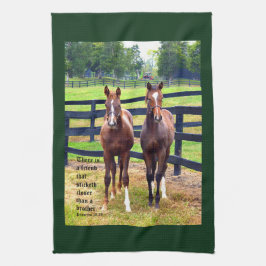 Paño De Cocina Dos amigos con proverbios 18:24