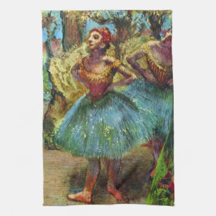 Paño De Cocina Dos bailarinas de Edgar Degas, arte de ballet vint