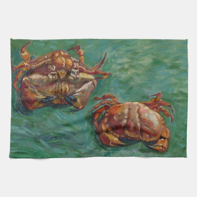 Paño De Cocina Dos cangrejos de Vincent van Gogh (Horizontal)