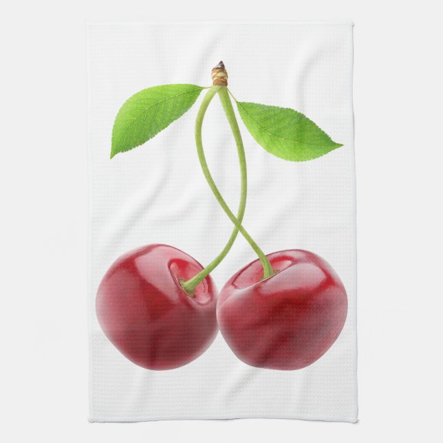 Paño De Cocina Dos cerezas (Vertical)
