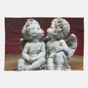 Paño De Cocina Dos querubes divinas del ángel