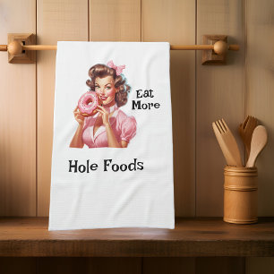 Paño De Cocina Doughnut del Chica Pin-Up