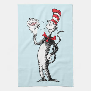 Paño De Cocina Dr. Seuss   Gato en el Gorra y Krinklebine