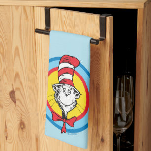 Paño De Cocina Dr. Seuss   Gato en el gráfico de la cabeza del Go