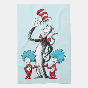 Paño De Cocina Dr. Seuss   Gato en el sombrero, Cosa Uno y Cosa D
