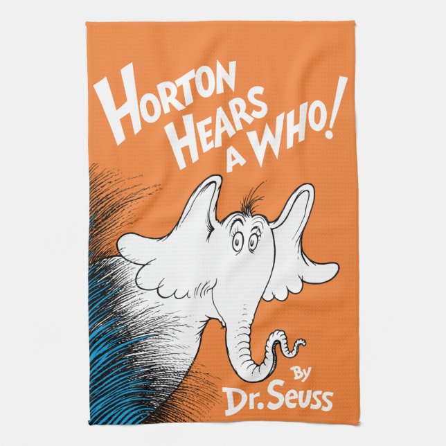Paño De Cocina Dr. Seuss | Horton escucha a Quién el libro (Vertical)