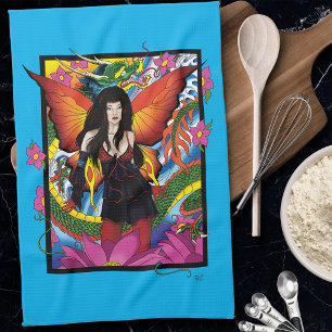 Paño De Cocina Dragón acuático chino de Lotus Fairy