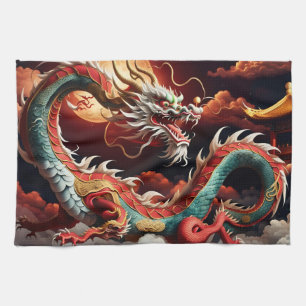 Paño De Cocina Dragón chino de Año Nuevo 2024 KitchT03
