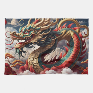 Paño De Cocina Dragón chino de Año Nuevo 2024 KitchT04