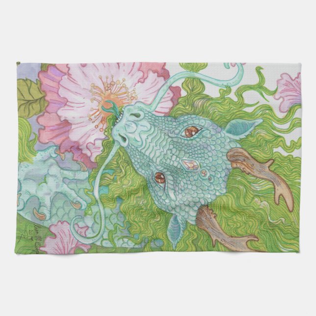 Paño De Cocina Dragón de néctar (Horizontal)