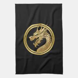 Paño De Cocina Dragón de oro