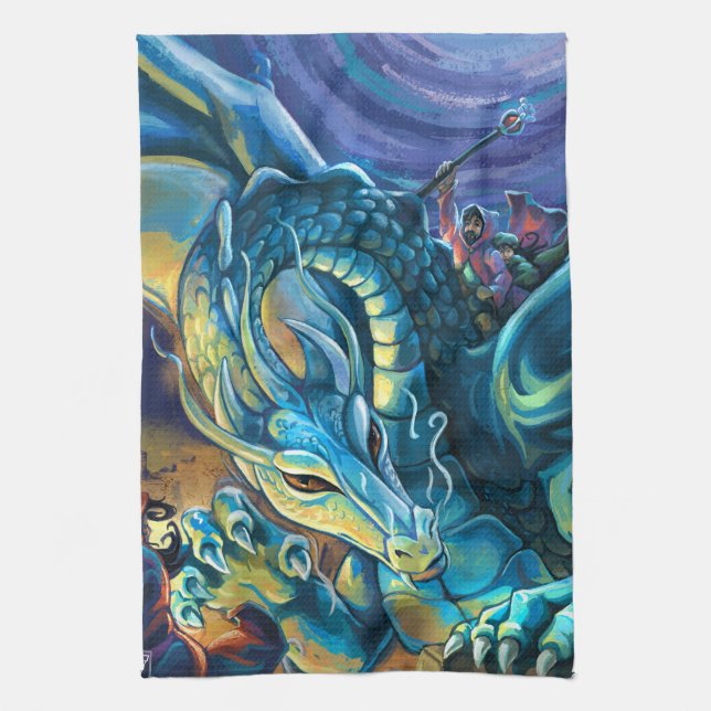 Paño De Cocina Dragon Rider Poster (Vertical)