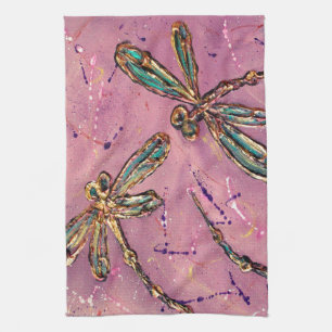 Paño De Cocina Dragonflies Pink Fizz