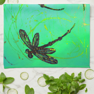 Paño De Cocina Dragonfly Magnífico Green Turquoise Twist Door Mat