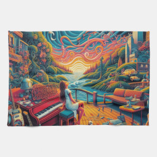 Paño De Cocina Dreamy Riverfront Harmony