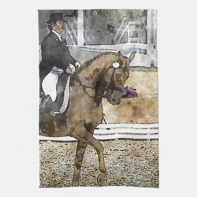 Paño De Cocina Dressage Rider (Vertical)