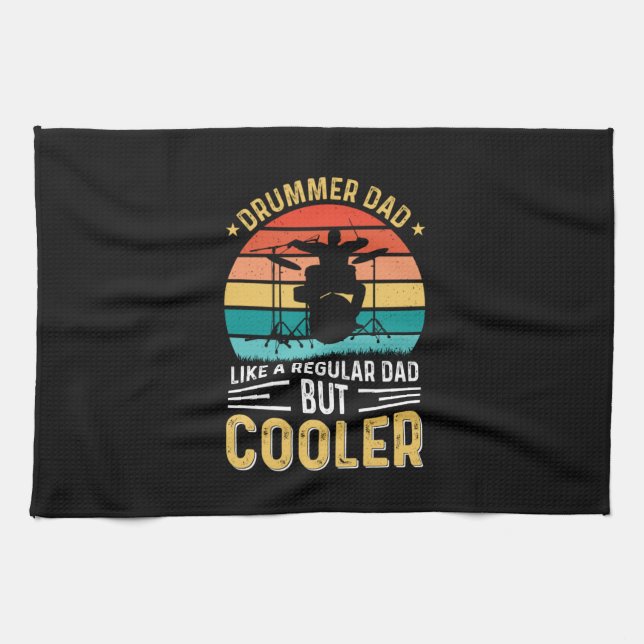 Paño De Cocina Drummer Dad (Horizontal)