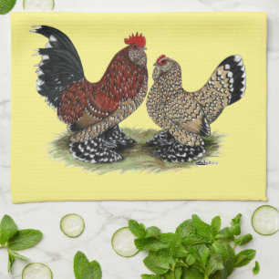 Paño De Cocina D'Uccle Bantams: Mille Fleur