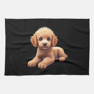 Paño De Cocina Dueño de perro divertido Poodle amante de los anim