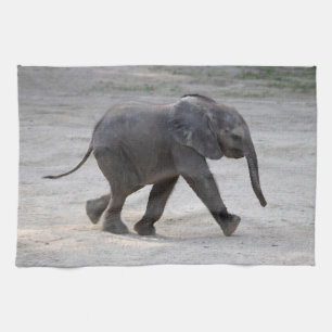Paño De Cocina Dulce bebé elefante Kibali