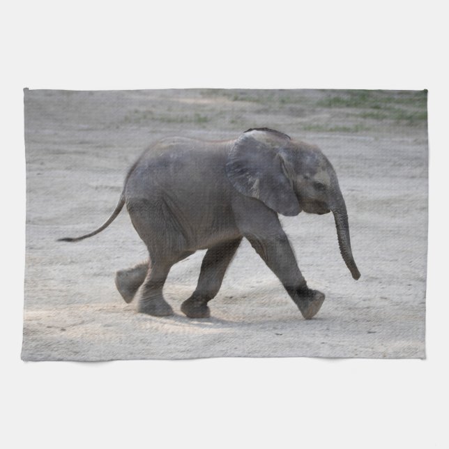 Paño De Cocina Dulce bebé elefante Kibali (Horizontal)