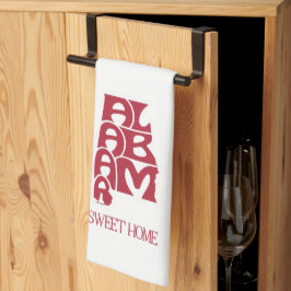Paño De Cocina Dulce hogar Alabama Crimson