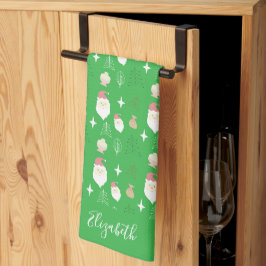 Paño De Cocina Dulce Patrón Navideño de Santa Rosa