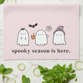 Paño De Cocina Dulces fantasmas de Halloween Temporada espeluznan