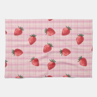 Paño De Cocina Duraznificar Gingham de Fresa