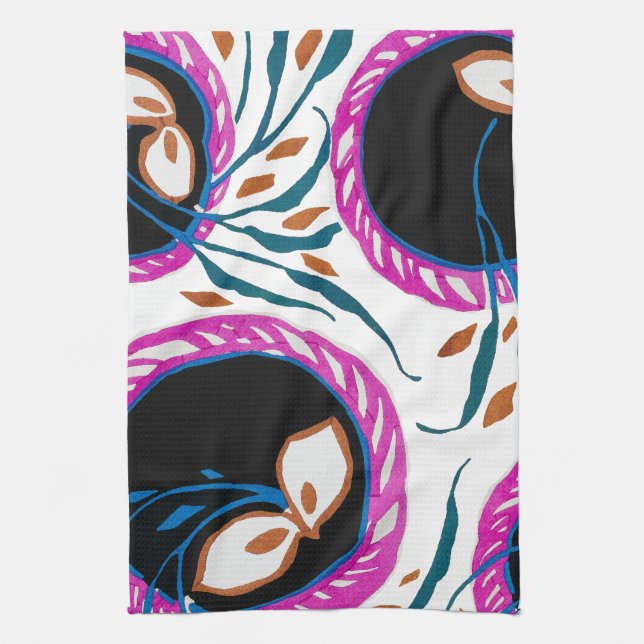 Paño De Cocina  E. A. Séguy Art Nouveau , Botanical Pattern   (Vertical)