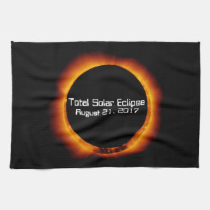 Paño De Cocina Eclipse solar total de 2017