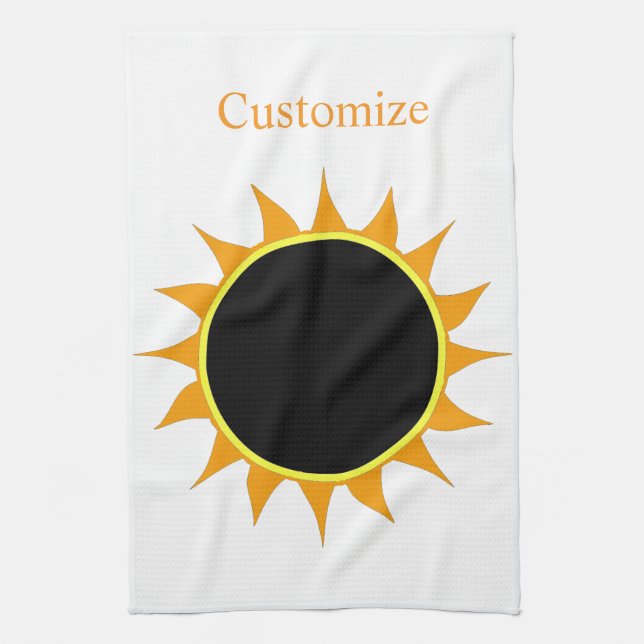 Paño De Cocina Eclipse Total de Sol Thunder_Cove (Vertical)