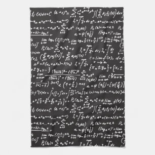 Paño De Cocina Ecuaciones de la matemáticas de la pizarra
