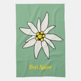 Paño De Cocina Edelweiss Chalet Flower Retro Huts Vintage Alm