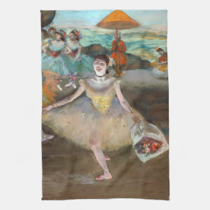 Paño De Cocina Edgar Degas - Bailarina con Bouquet, inclinándose