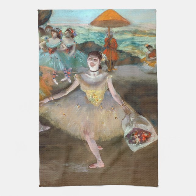 Paño De Cocina Edgar Degas - Bailarina con Bouquet, inclinándose  (Vertical)