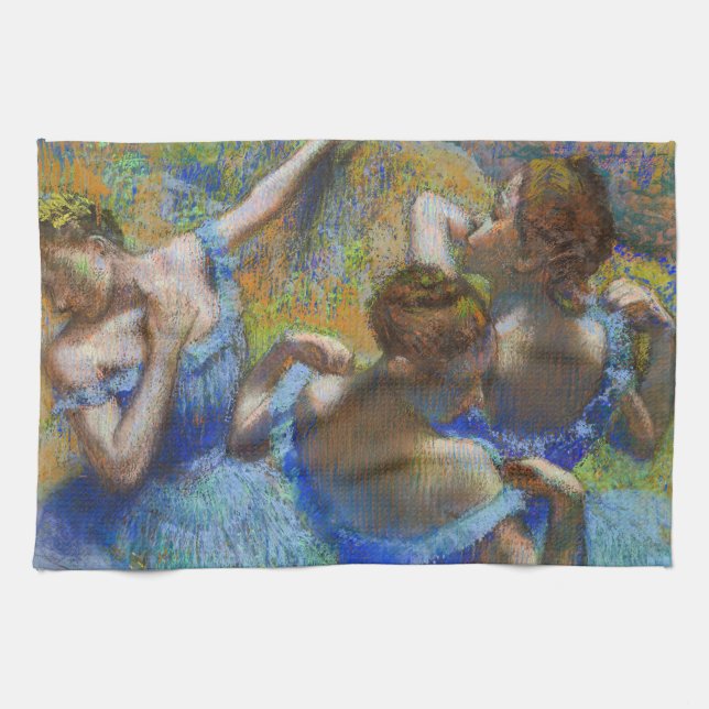 Paño De Cocina Edgar Degas - Bailarinas azules (Horizontal)