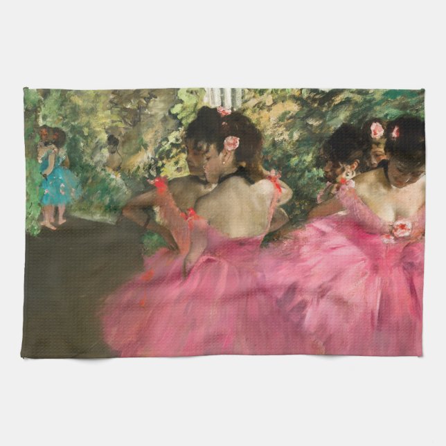 Paño De Cocina Edgar Degas - Bailarinas de rosa (Horizontal)