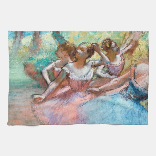 Paño De Cocina Edgar Degas - Cuatro Ballerinas en escena (Horizontal)