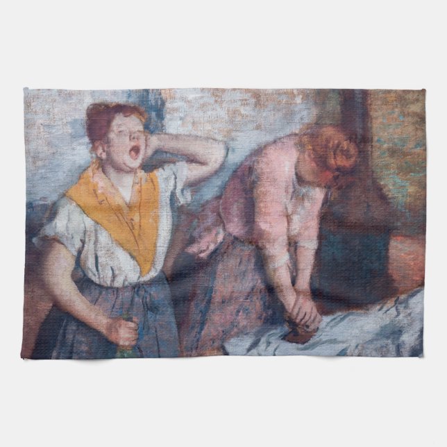 Paño De Cocina Edgar Degas - Planchado femenino (Horizontal)
